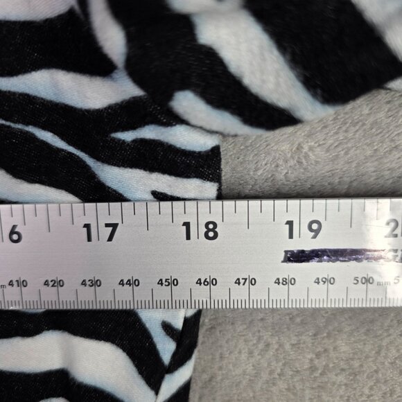 Womens Westbound Petites Black White Zebra Print Jacket Full Zip Long Sleeve 10P - Picture 5 of 7